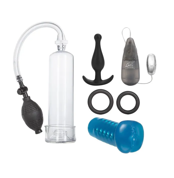 California Exotics Male Sex Toys Ultimate Stay Hard Kit Penis Pump Cock Rings Anal Probe Masturbator Stimulator California Exotics Male Sex Toys Ultimate Stay Hard Kit Penis Pump Cock Rings Anal Probe Masturbator Stimulator