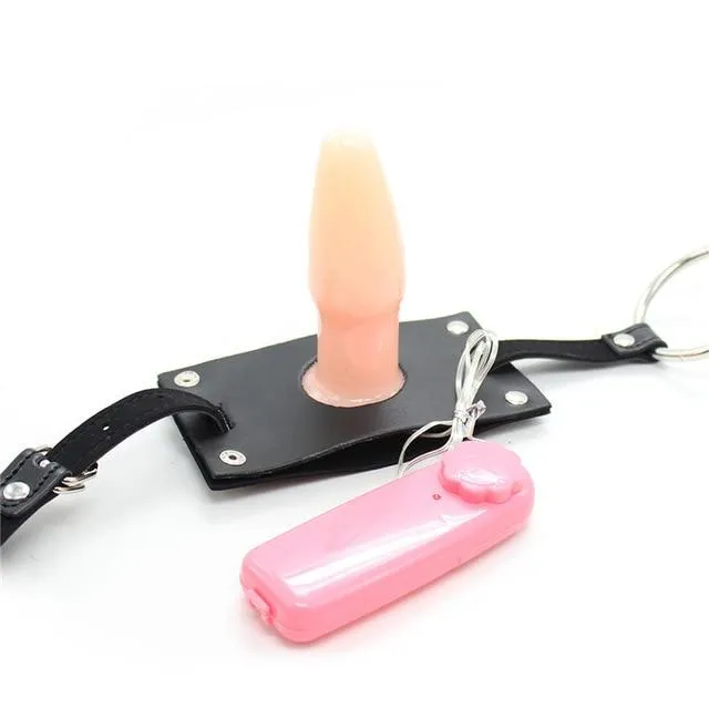 Anal Own Pleasures PU Leather Harness Butt Plug