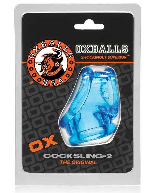 Vibrators Oxballs Oxballs Cocksling 2 Ice Blue Vibrators Oxballs Oxballs Cocksling 2 Ice Blue