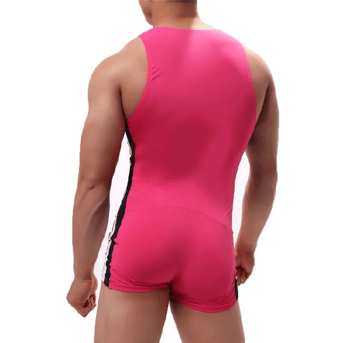 Female Sex Toys EVEs SECRETS Mens Solid Color OnePiece Casual Athletic Swimsuit Skinny Wrestling Bodysuit Sports Wear