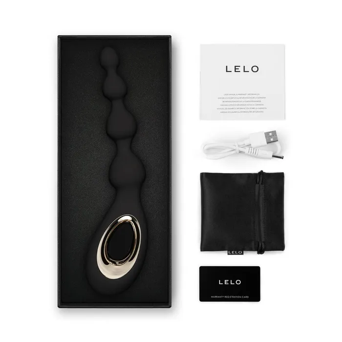 Lelo Soraya Beads Anal Massager Black Lelo Anal