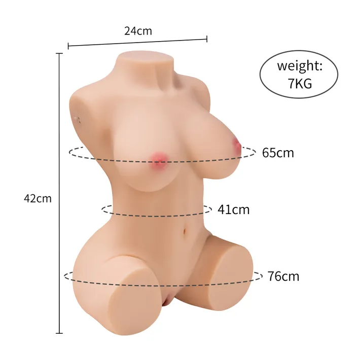 Male Sex Toys Amwama 155LB Lifelike Sex Doll Male Masturbator with 5 Suction Vibration Modes Realistic Male Sex Toys for Men Pleasure