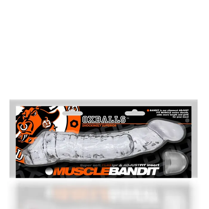 Oxballs Dildos Oxballs Muscle Bandit Slimmest Muscle Cock Sheath Clear