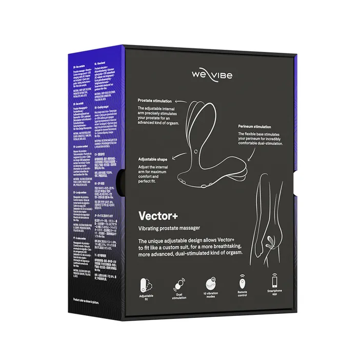 Anal WeVibe WeVibe Vector Vibrating Prostate Massager Charcoal Black