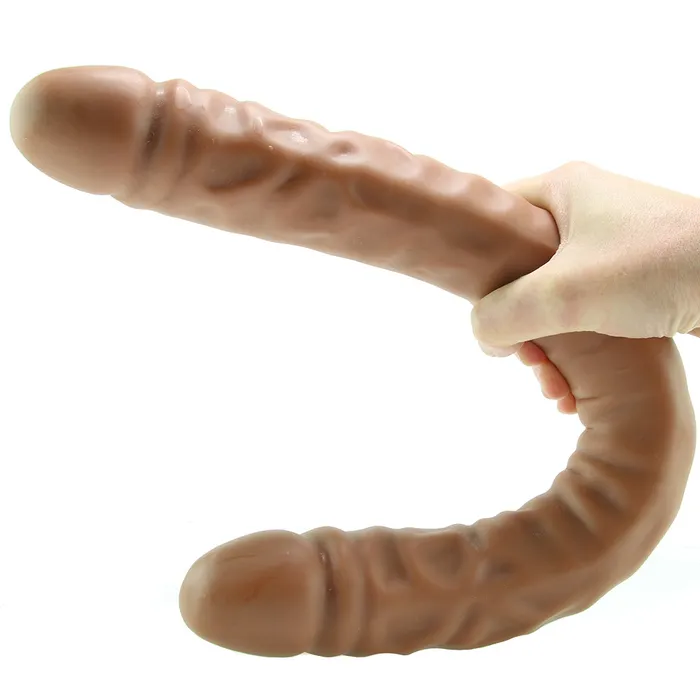 Blush Dildos Dr Skin 18 Inch Double Ended Dildo in Mocha Blush Dildos Dr Skin 18 Inch Double Ended Dildo in Mocha