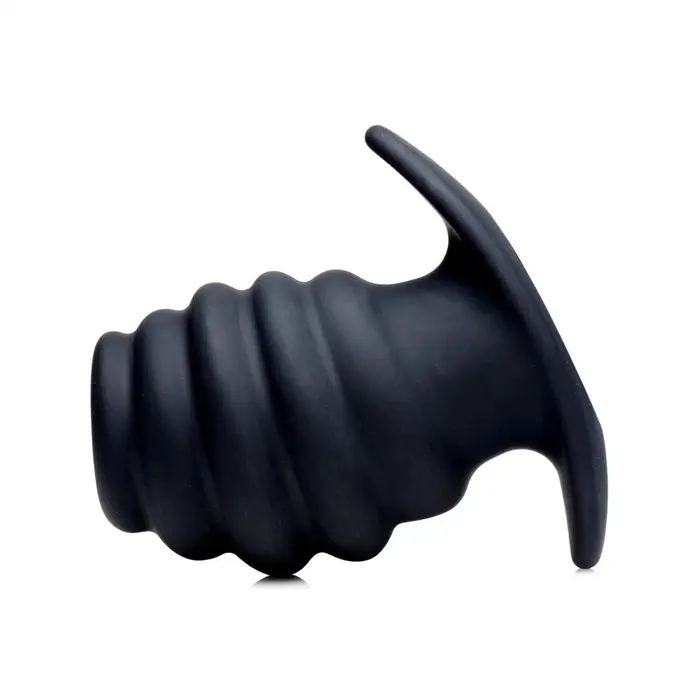 Male Sex Toys Master Series Hive Ass Tunnel Silicone Ribbed Hollow Anal Plug