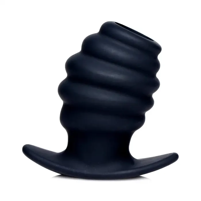 Male Sex Toys Master Series Hive Ass Tunnel Silicone Ribbed Hollow Anal Plug
