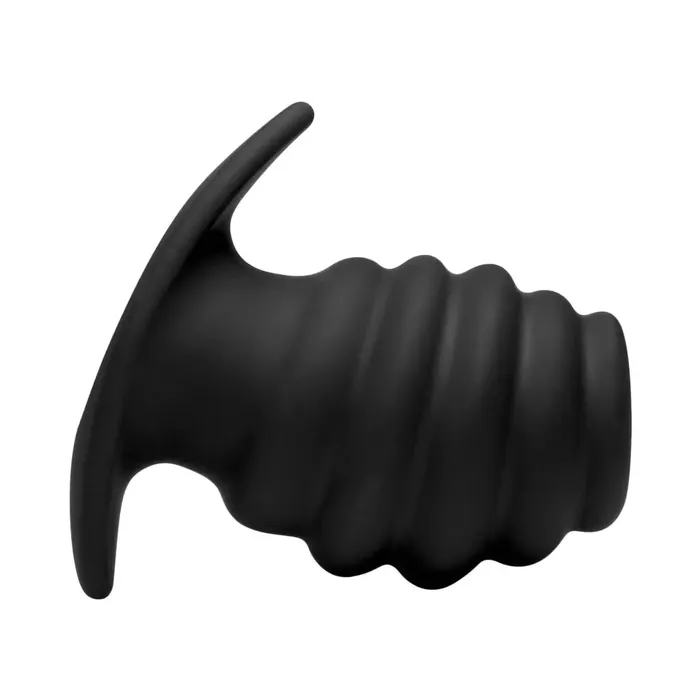 Male Sex Toys Master Series Hive Ass Tunnel Silicone Ribbed Hollow Anal Plug