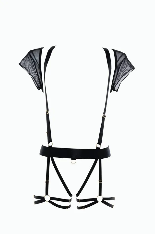 Allure Lingerie Anal Allure Lingerie Adore St Tropez Babe Strappy Teddy Black OS