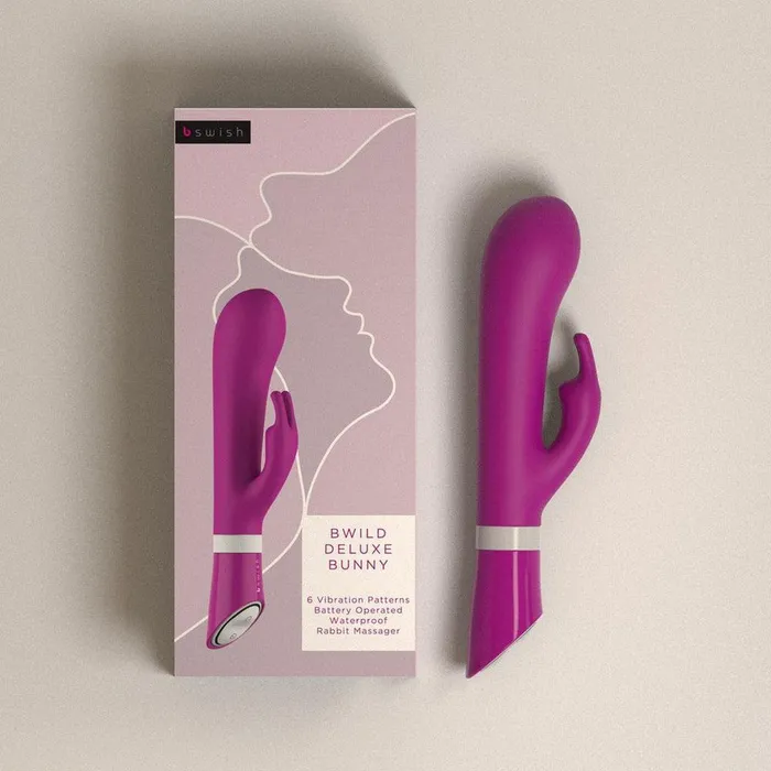 B Swish Vibrators B Swish Bwild Deluxe Bunny Rabbit Vibrator Raspberry