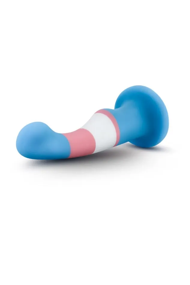 Blush Dildos Blush Novelties Avant Pride P2 True Blue Silicone Curved Dildo