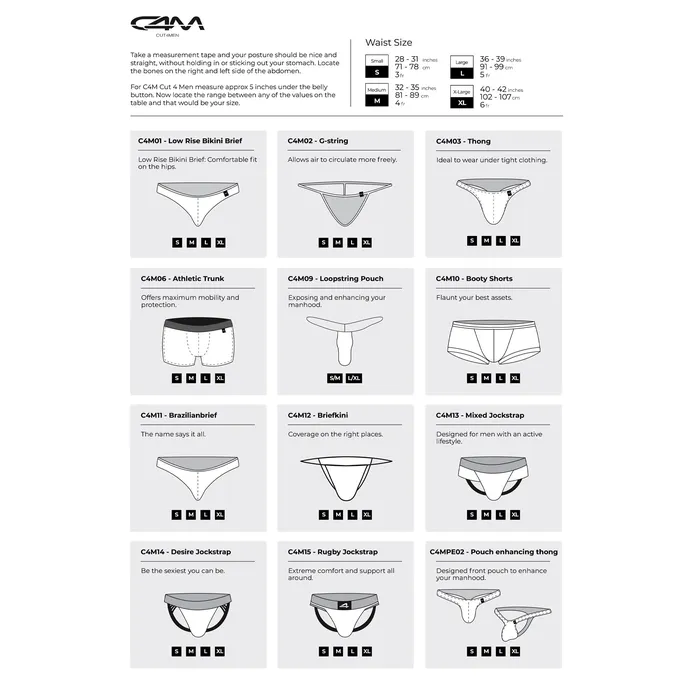 CUT 4 MEN Mens Underwear C4M JOCKSTR4P Pride