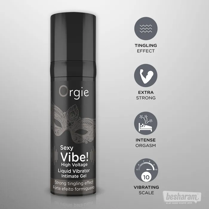 Vibrators Orgie Sexy Vibe High Voltage Arousal Gel Orgie