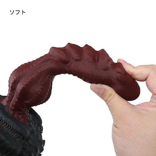 Dildos Tomax Tomax Roaring Dragon Regular Silicone Dildo 96 Wild Red