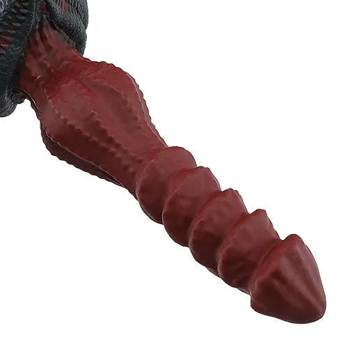 Dildos Tomax Tomax Roaring Dragon Regular Silicone Dildo 96 Wild Red