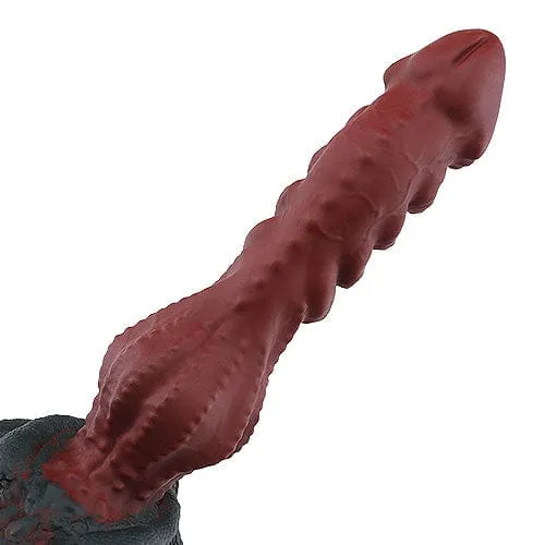 Dildos Tomax Tomax Roaring Dragon Regular Silicone Dildo 96 Wild Red
