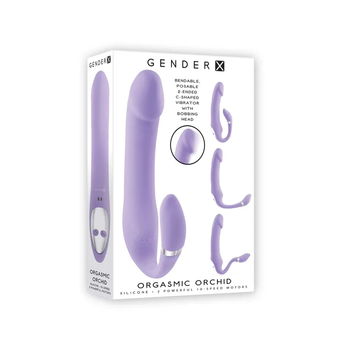 Evolved Gender X Orgasmic Orchid Bendable C Shaped Vibrator 75 Purple Evolved Vibrators Evolved Gender X Orgasmic Orchid Bendable C Shaped Vibrator 75 Purple Evolved Vibrators