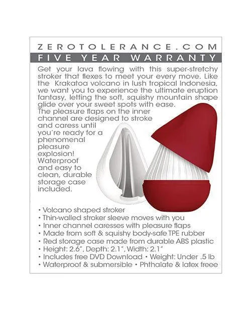 Male Sex Toys Evolved Novelties INC Zero Tolerance Krakatoa Stroker White