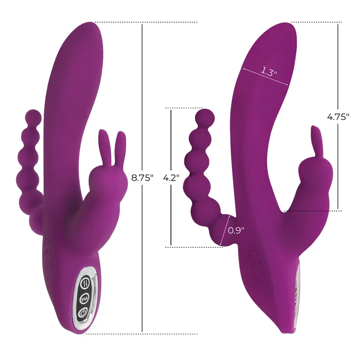 Power Bunnies Quivers 10X Silicone Gspot Rabbit Vibrator Female Sex Toys