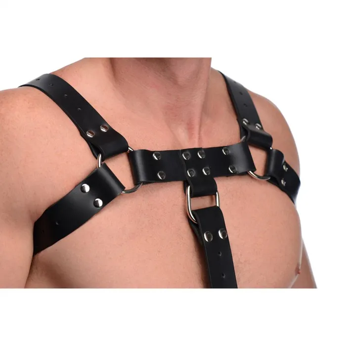 Strict Leather Female Sex Toys English Bull Dog Harness with Cock Strap