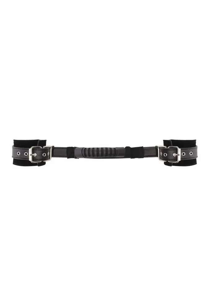 Couples Ouch Ouch Bonded Leather Hand Cuffs with Handle