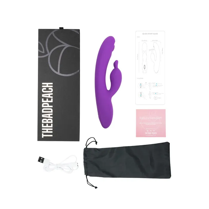 Female Sex Toys The Bad Peach Candy Rechargable Rabbit Vibrator