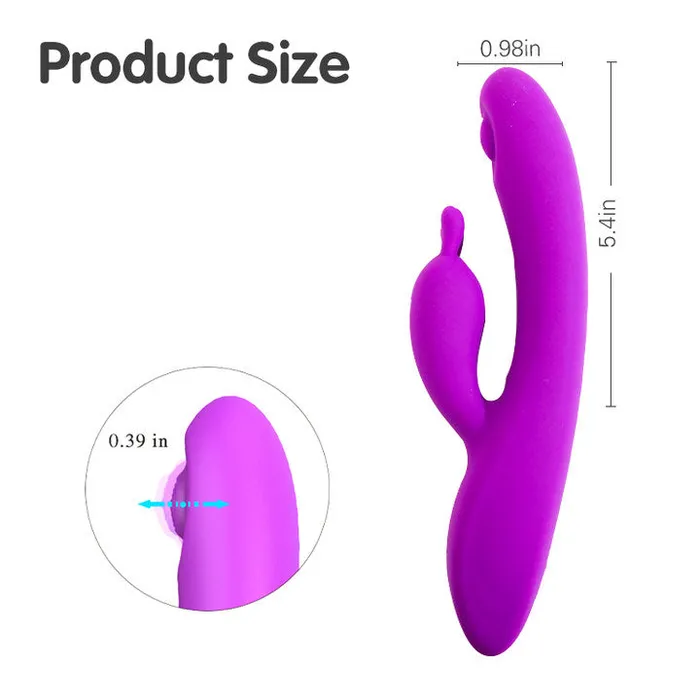 Female Sex Toys The Bad Peach Candy Rechargable Rabbit Vibrator