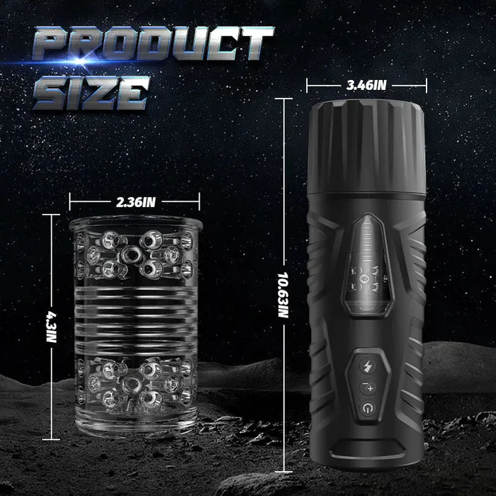 Male Sex Toys Carl7 Thrusting Rotating Modes with Strong Suction Cup for Penis Stimulation Male Masturbator Cup xbelo