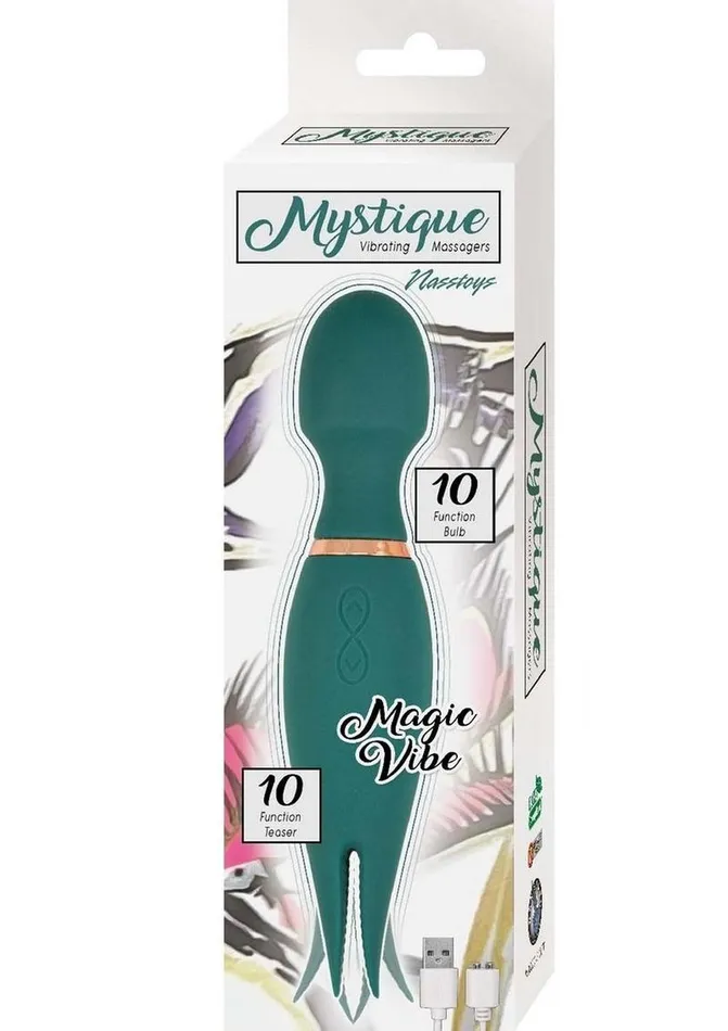 Mystique Female Sex Toys Mystique Vibrating Massagers Rechargeable Silicone Magic Wand