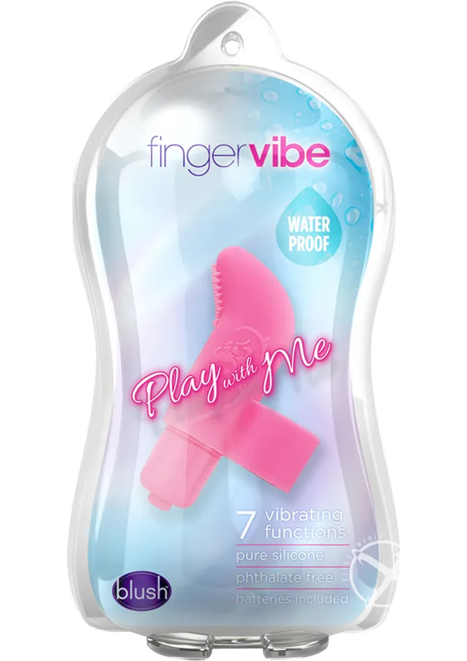 Play with Me by Blush Play with Me Finger Vibe Silicone Vibrator Female Sex Toys