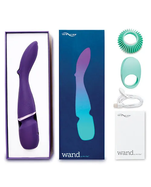 Vibrators Open Desires WeVibe Wand w Two Attachments Purple Vibrators Open Desires WeVibe Wand w Two Attachments Purple