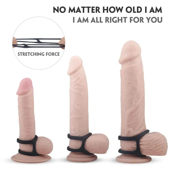 ADLTOYFUN Male Sex Toys Stretchy Erection Cock Ring ADLTOYFUN Male Sex Toys Stretchy Erection Cock Ring