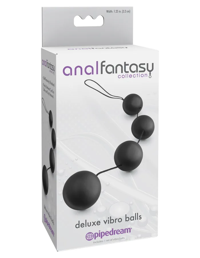 Anal Anal Fantasy Collection Deluxe Vibro Balls Black Pipedream Anal Anal Fantasy Collection Deluxe Vibro Balls Black Pipedream