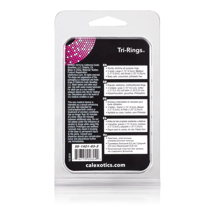 Anal CalExotics TriRings Black Anal CalExotics TriRings Black