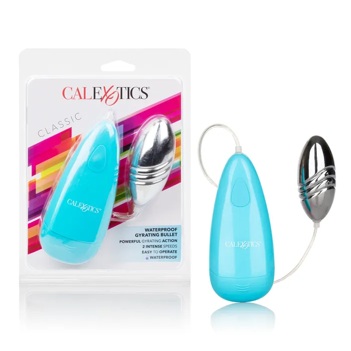 CalExotics Vibrators Waterproof Gyrating Bullet Blue CalExotics Vibrators Waterproof Gyrating Bullet Blue