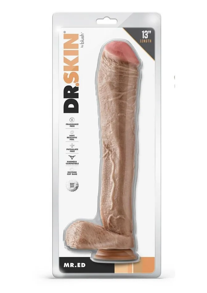 Dildos Dr Skin Dr Skin Mr Ed Dildo with Balls and Suction Cup