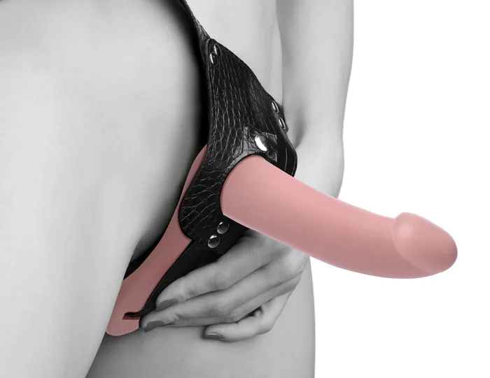 Plena II Double Penetration Adjustable Strap on Harness XR Brands Strap U Female Sex Toys Plena II Double Penetration Adjustable Strap on Harness XR Brands Strap U Female Sex Toys