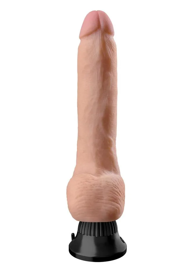 Real Feel Deluxe Female Sex Toys Real Feel Deluxe No 5 Wallbanger Vibrating Dildo with Balls Real Feel Deluxe Female Sex Toys Real Feel Deluxe No 5 Wallbanger Vibrating Dildo with Balls
